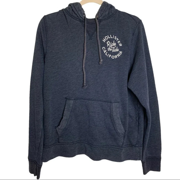 Hollister California Pullover Hoodie Navy  Small - Picture 1 of 9